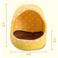 KAKA(TM) Pets Cute Warm Bed Dogs Sleeping House Pink Color Rose Dots M N12