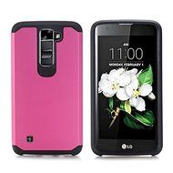 LG K7 Case, LG Tribute 5 Case, ARSUE [Shock Absorption] Drop Protection Hybrid Dual Layer Armor Defender Protective... N10
