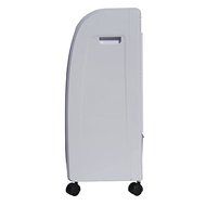 Plastic White Evaporative Air Cooler/ Humidifier Oscillating Floor Fan With 3D Cooling Pad