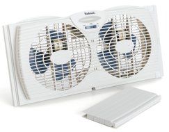 Holmes Dual Blade Twin Window Fan Home Tool , White, New, Free Shipping