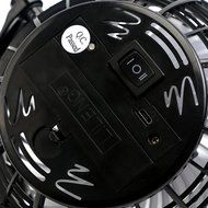 Honeyall Ajustable Clip On USB Fan Quiteness,Rechargeable Battery/USB Powered on(Black) N5