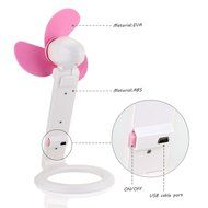 iEGrow USB Mini Personal Fan, Desk Fan, Home Kitchen Fan, Office Fan, Travel Fan with Hand-held Flexible Folding... N14
