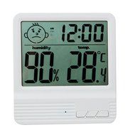 Humidity Meters,White Indoor Hygrometer Thermometer for Baby Room Temperature Humidity Moisture Monitor N13