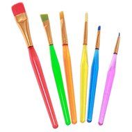 EH-LIFE 6 Pcs Candy Cake Icing Decorating Brush Set Fondant Sugarcraft Decor Tools