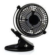 Luxon Mini USB Clip Desk Personal Fan, table fans, 5 Inch 2 Speed Portable Cooling Fan USB Powered by NetBook,... N2