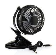 Luxon Mini USB Clip Desk Personal Fan, table fans, 5 Inch 2 Speed Portable Cooling Fan USB Powered by NetBook,... N3