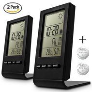 2 Pack Indoor Humidity Monitor, SENHAI Digital Hygrometer Thermometer Monitor Home Weather Station with LCD Display... N4