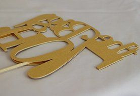 All About Details Gold The Big 7OH! Cake Topper N2