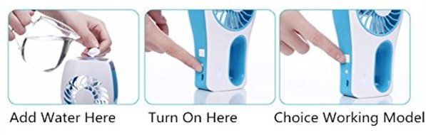 Home Fan Cooling Humidifier Fans Rechargeable USB 2colorsWater Spray Fan Misting Mist Cooler water Powerful USB... N6