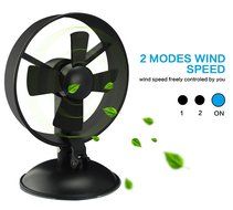 Welltop Flexible USB Desk Mini Fan With Sucker EVA Blades Electric Personal Fans Automobile Cooling Fan Folding... N4
