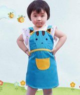 CRB Girls Boys Kids Toddler Elephant Cat Bunny Chef Baking Apron (Pink Cat) N3