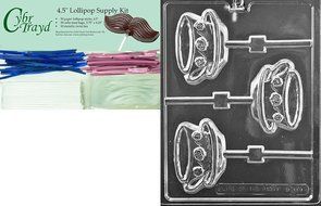 Cybrtrayd D110 Chocolate Candy Mold, Teacup and Saucer Lolly Dads and Moms