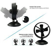 Welltop Flexible USB Desk Mini Fan With Sucker EVA Blades Electric Personal Fans Automobile Cooling Fan Folding... N5