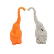 ShineVGift Silicone Tea Infuser Elephant Tea Infuser Long Handle Elephant Nose Tea Leaf Strainer Filter Pack of 3