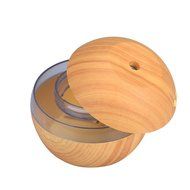 LEERYA Air Aroma Essential Oil Diffuser LED Ultrasonic Aroma Aromatherapy Humidifier (Brown) N5