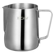Frothing Pitcher, X-Chef Stainless Steel Milk Pitcher Latte Art Jug 10 OZ Christmas Gift N2