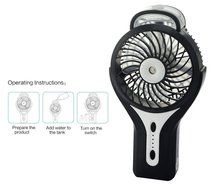 ETONG Portable Handheld USB Misting Fan Personal Cooling Mist Humidifier Rechargeable Mini Water Spray Cooling... N24