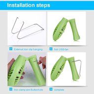 GaGa MILANO Portable Mermaid Fan Handheld and desk Fans with Umbrella Hanging Metal Clip for Home Office cooling... N8