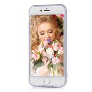 iPhone 7 Case (4.7 inch) - Shockproof Soft TPU Rubber Skin Gel Bumper Case Laser Carving Sunflower Transparent... N17