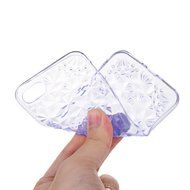 iPhone 7 Case (4.7 inch) - Shockproof Soft TPU Rubber Skin Gel Bumper Case Laser Carving Sunflower Transparent... N18