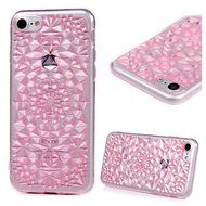 iPhone 7 Case (4.7 inch) - Shockproof Soft TPU Rubber Skin Gel Bumper Case Laser Carving Sunflower Transparent... N19