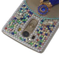 LG K7 Case,LG Tribute 5 Case,Yaheeda 3D Pearls Sparkle Plume Feather Chain Fashion Bling PC Hard Case for LG K7... N11