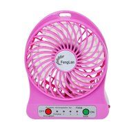 FengLan USB Portable Fan 3 Speeds Rechargeable Mini USB Fan Portable Output Electric Desk Cooling Fan for Travel... N21