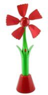 Spring Breeze 611R Portable USB Flower Fan Also Accepts Batteries for Handheld Use (USB Included)