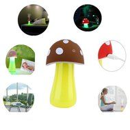 Fucool&reg; Mushroom Mini Portable USB Air Humidifier Purifier Water Bottle with Led Light for Office Home Car Travel... N7