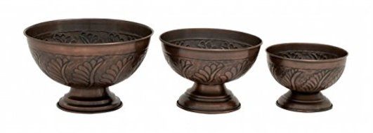 Deco 79 24036 Metal Bowl, 10" x 12", Bronze