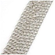 TOOGOO 2 METRES SILVER PLATED CHAIN FINDINGS JEWELRY MAKING N3