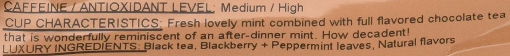 Metropolitan Tea 200 Count Pyramid Shaped Teabags, Chocolate Mint N2