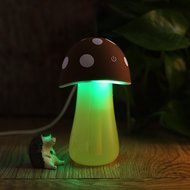 Life Taste Portable Ultrasonic Cool Mist Humidifier Mushroom Humidifier for Skin Moisturizing with Colorful LED... N12