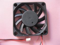 2 pcs Brushless DC Cooling Fan 12V 6010S 11 Blades 2 wire 60x60x10mm Sleeve-bearing Skywalking