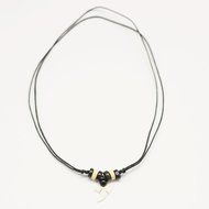 Real Shark Tooth Teeth Pendant Charm Necklace with Black Cord N2