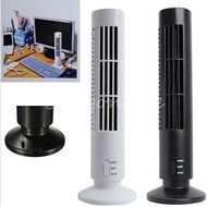 Alytimes Mini USB Tower Fan No Leaf Bladeless Air Conditioner Cool Cooling Home Desk Fan (Black) N3