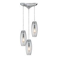Elk 60054-3 Menlow Park 3-Light Pendant, 10 by 12-Inch, Polished Chrome Finish by Elk Lighting