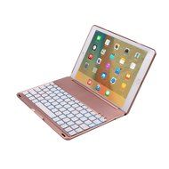 iPad Pro 9.7 Case with Keyboard,TechCode Smart 7 Color Keyboard Case Stand Folio Backlit Light Colorful Bluetooth... N40