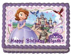Sofia the First #4 Edible Frosting Sheet Cake Topper - 1/4 Sheet
