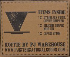 Stainless Steel Pour Over Coffee Dripper by Koffie, Permanent, Reusable Paperless Coffee Filter with Coffee Spoon...