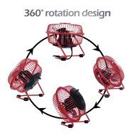 Clip On Desk Fan USB Table Fans (USB OR Battery Powered, Quietness)(Blue) N8