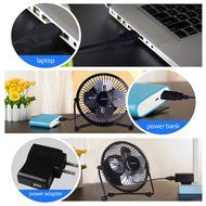 Clip On Desk Fan USB Table Fans (USB OR Battery Powered, Quietness)(Blue) N9