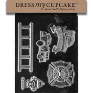 Dress My Cupcake Chocolate Candy Mold, Firefighter Bundle