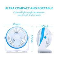 SUNPOLLO Desktop USB Fan, Mini Table Fan for Home and Office (USB Powered, Large Airflow, Personal Cooling, Quiet... N5