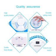 SUNPOLLO Desktop USB Fan, Mini Table Fan for Home and Office (USB Powered, Large Airflow, Personal Cooling, Quiet... N6