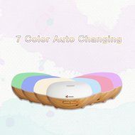 Minofox 200ml Wood finish Aromatherapy Essential oils diffuser, Ultrasonic Cool Mist Humidifier with changing... N2