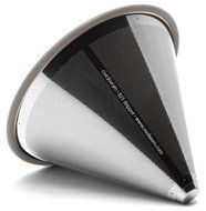 Pour Over Coffee Filter - Reusable Cone Dripper with Silicone Grip for Chemex, Hario V60 and other Coffee Carafes N2