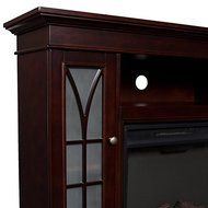 Upton Home Longford Espresso Media Electric Fireplace N5
