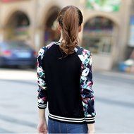 KAKA(TM) Girl Women Spring Autumn Coat Long Sleeve Casual Blouses Phoenix Pattern Black XL N8