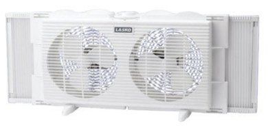 WINDOW FAN 7" TWIN by LASKO MfrPartNo 2137